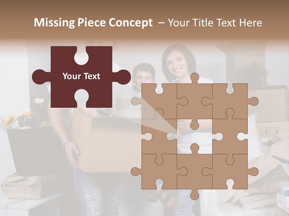 Flat Son Parents PowerPoint Template