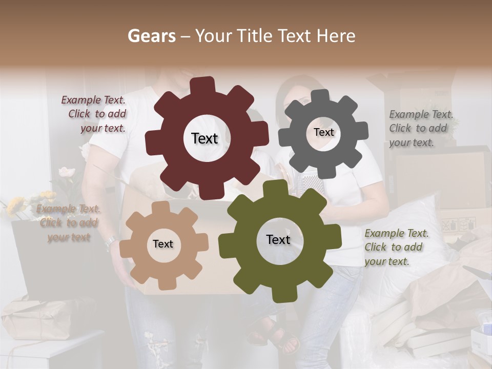 Flat Son Parents PowerPoint Template