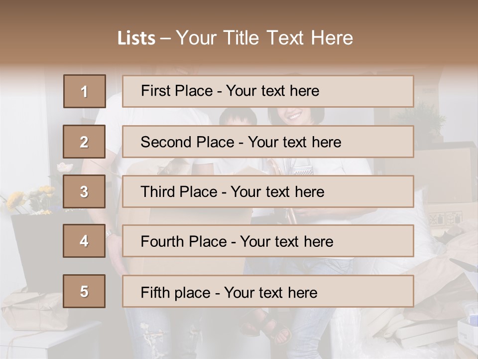 Flat Son Parents PowerPoint Template