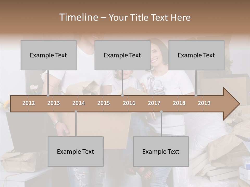Flat Son Parents PowerPoint Template