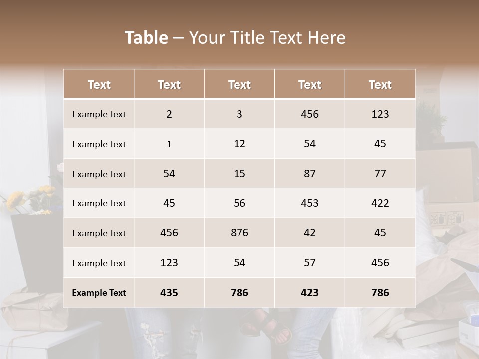 Flat Son Parents PowerPoint Template