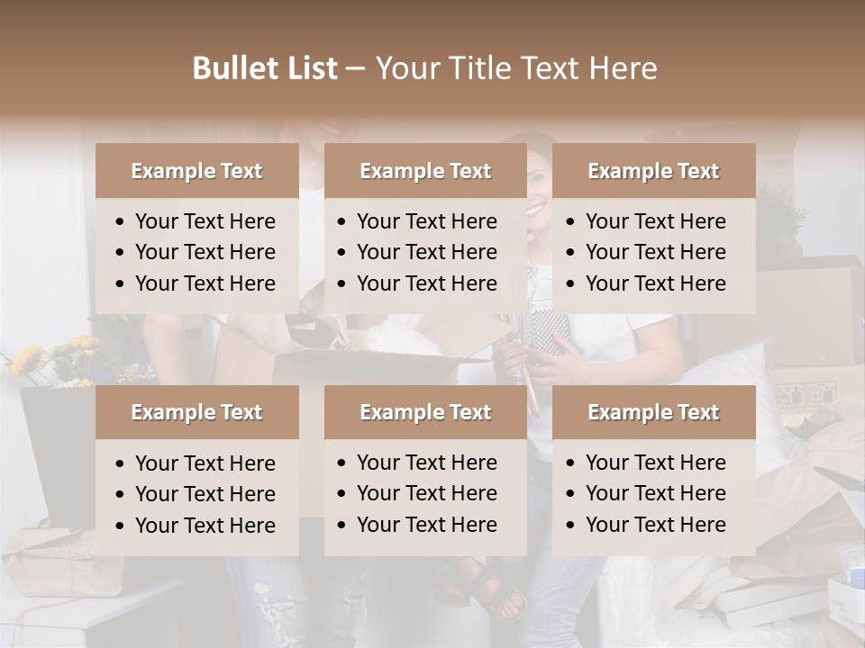 Flat Son Parents PowerPoint Template