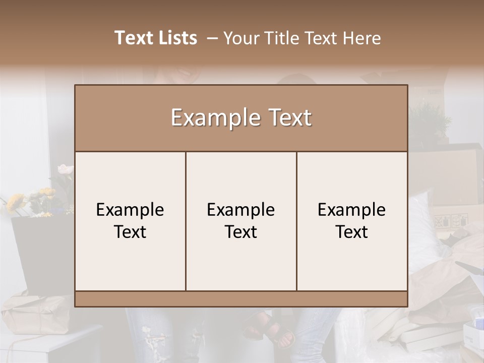 Flat Son Parents PowerPoint Template