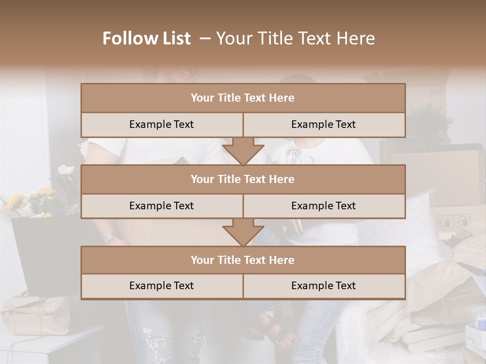 Flat Son Parents PowerPoint Template