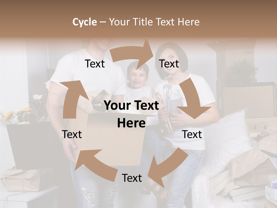 Flat Son Parents PowerPoint Template