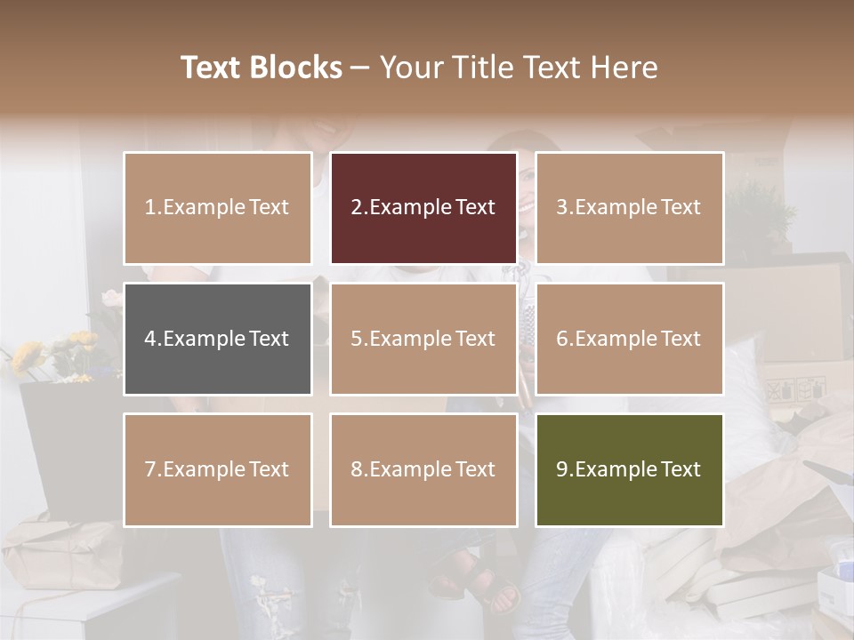 Flat Son Parents PowerPoint Template