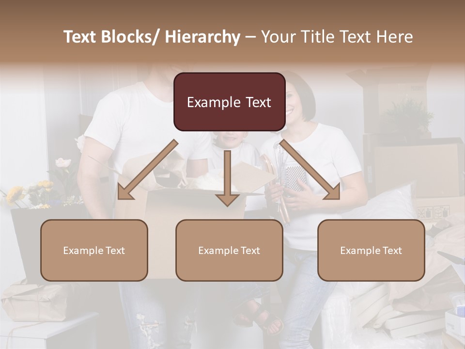 Flat Son Parents PowerPoint Template