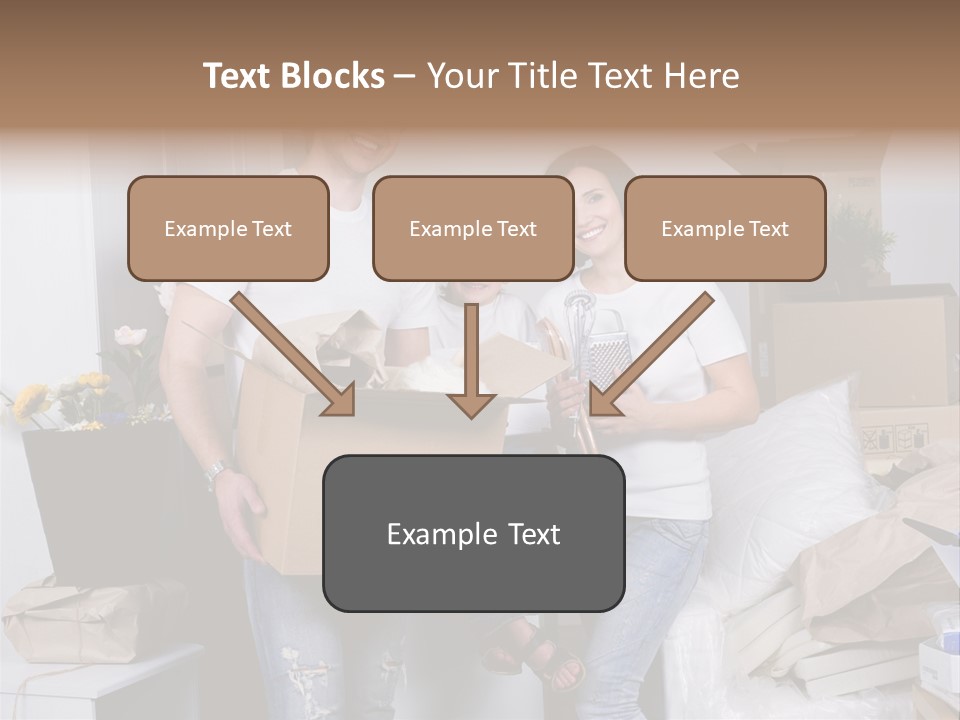 Flat Son Parents PowerPoint Template