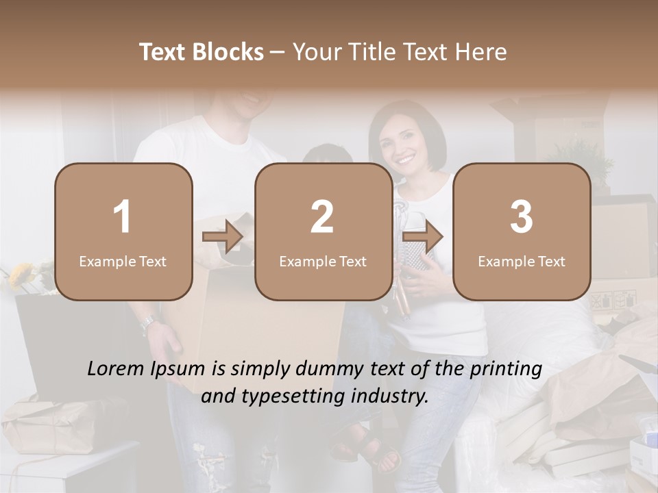 Flat Son Parents PowerPoint Template