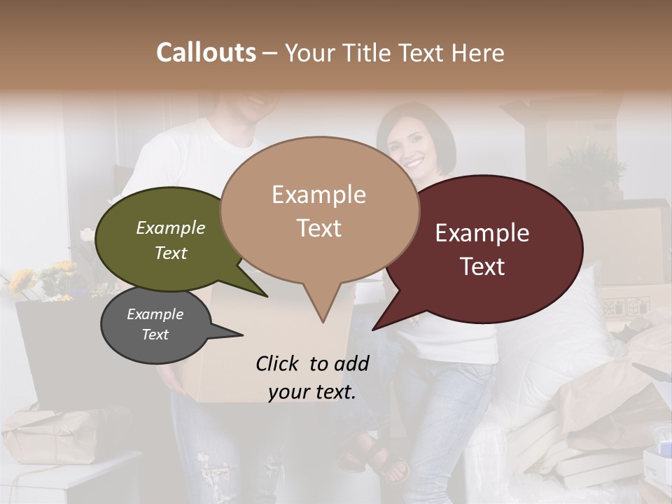 Flat Son Parents PowerPoint Template
