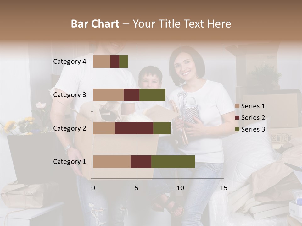 Flat Son Parents PowerPoint Template