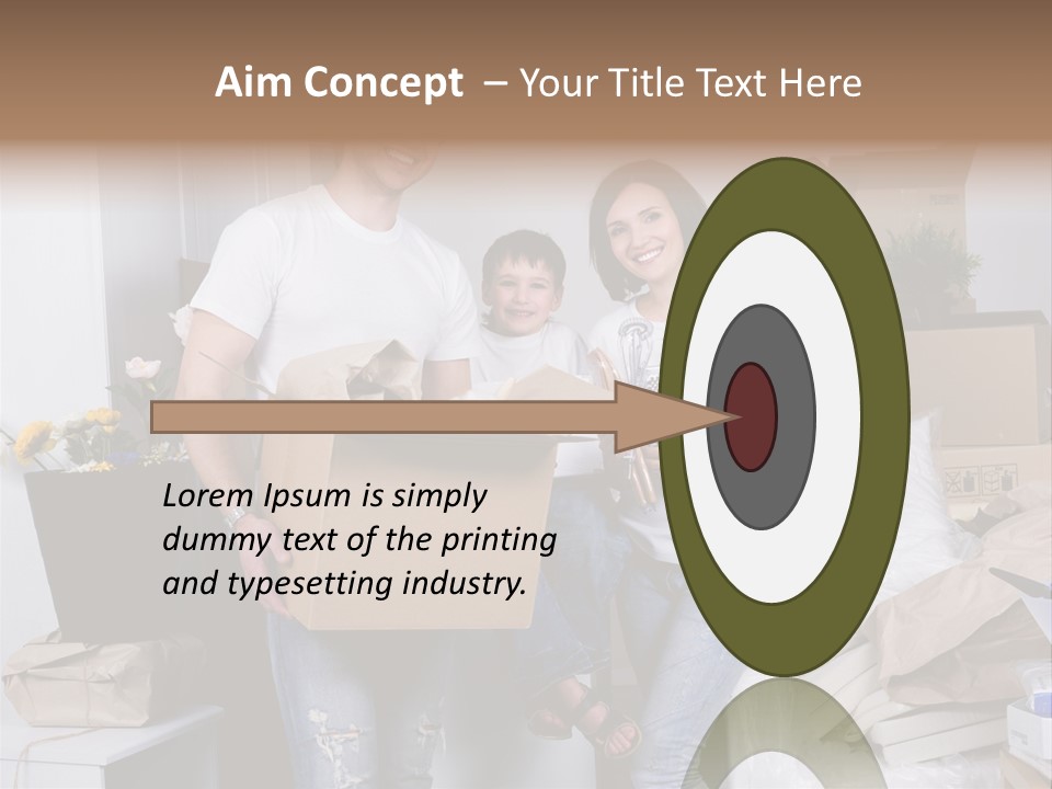 Flat Son Parents PowerPoint Template