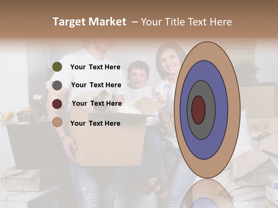 Flat Son Parents PowerPoint Template