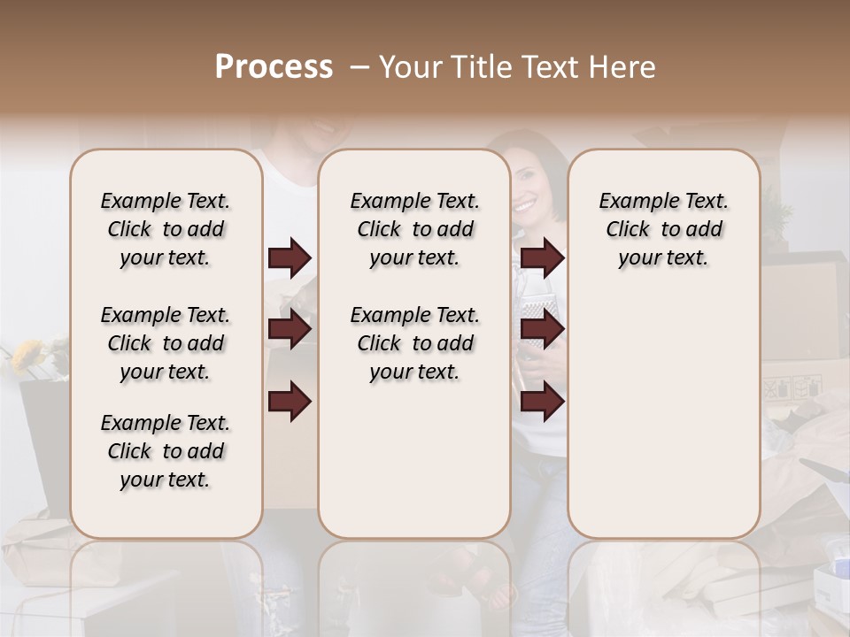 Flat Son Parents PowerPoint Template