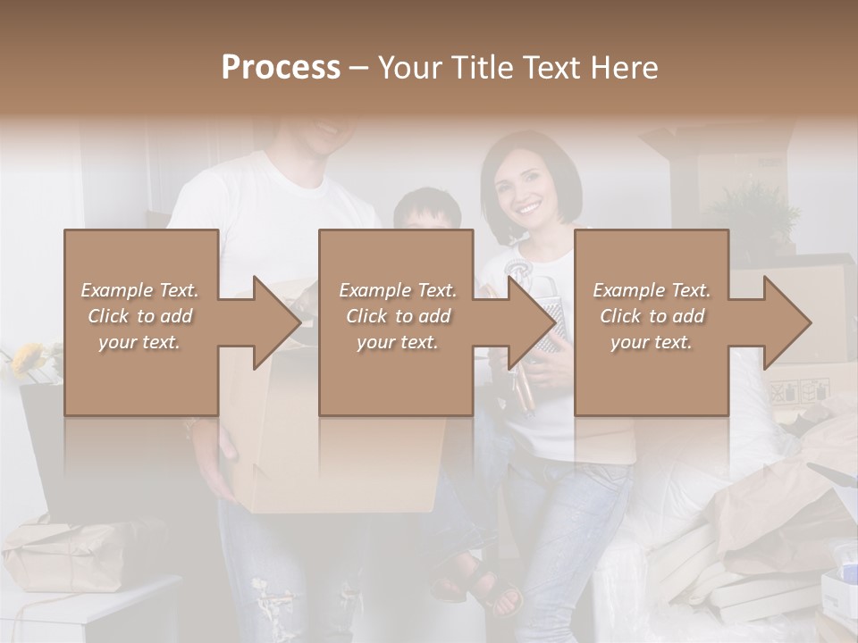 Flat Son Parents PowerPoint Template