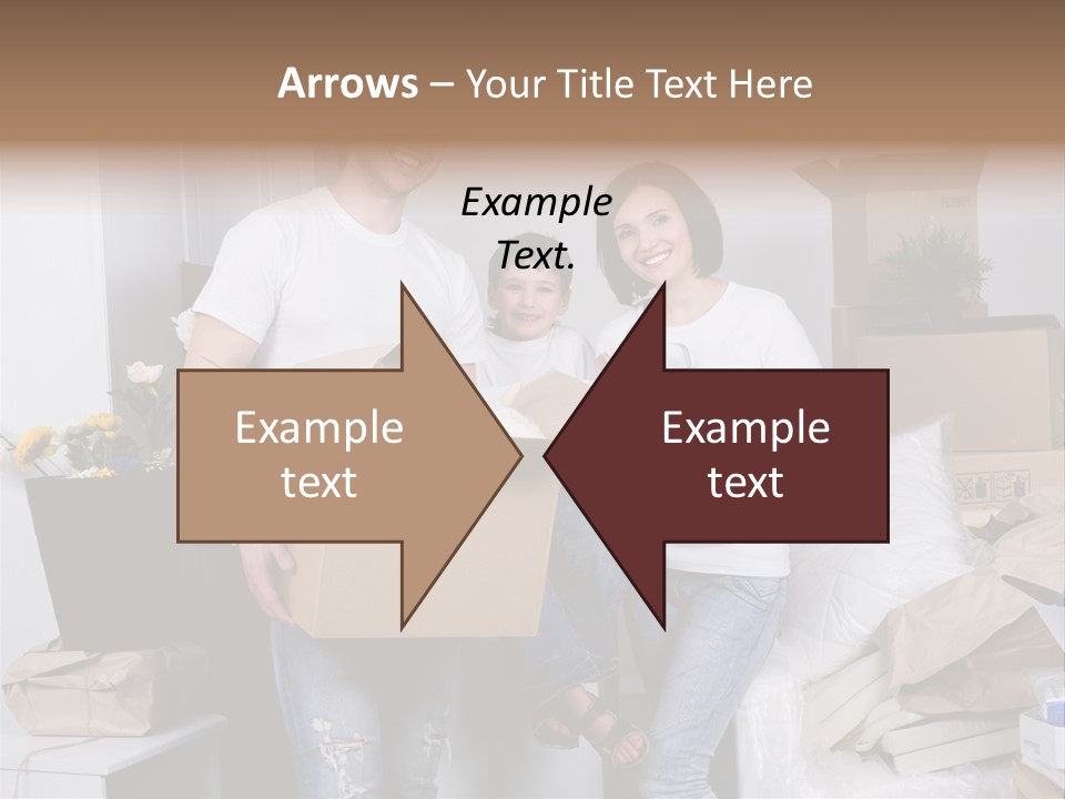 Flat Son Parents PowerPoint Template
