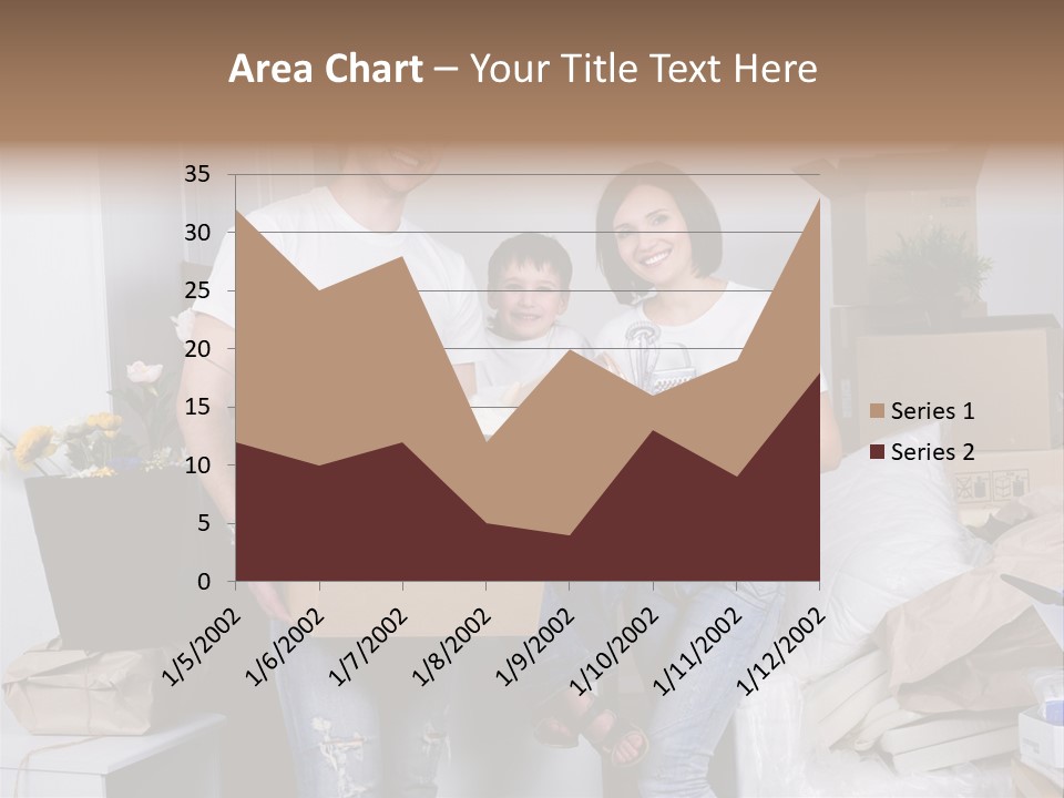 Flat Son Parents PowerPoint Template