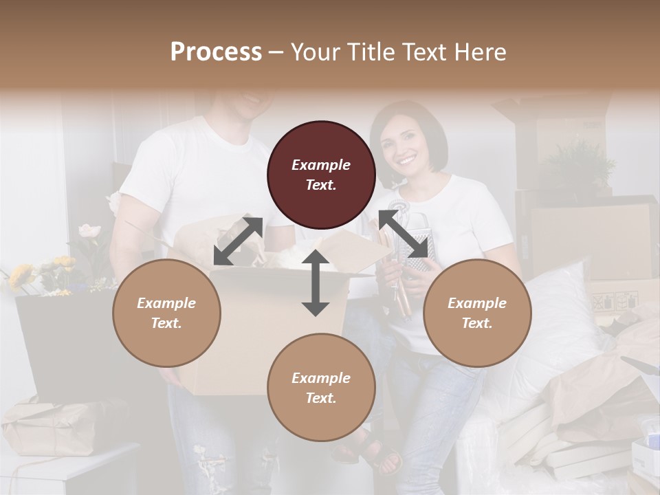 Flat Son Parents PowerPoint Template