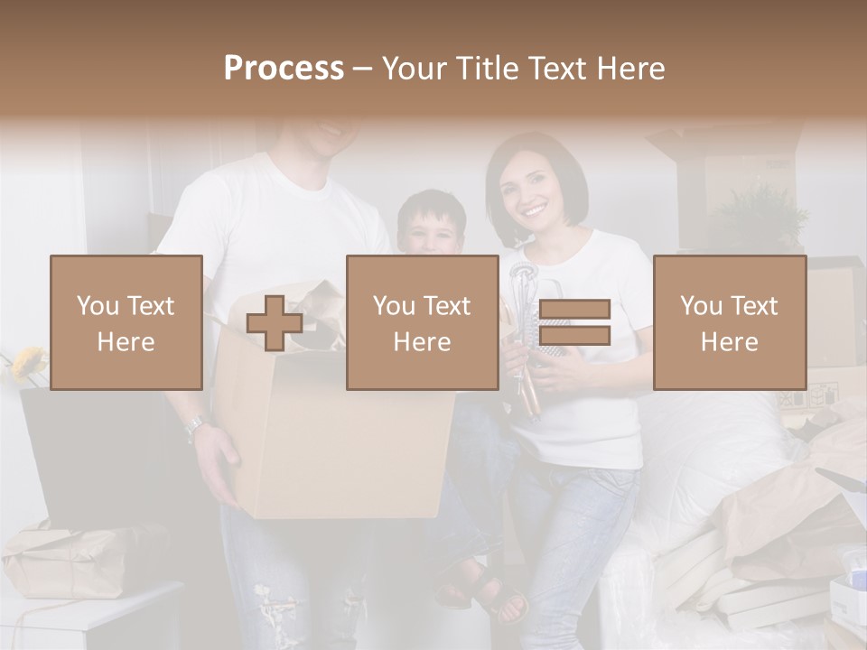 Flat Son Parents PowerPoint Template