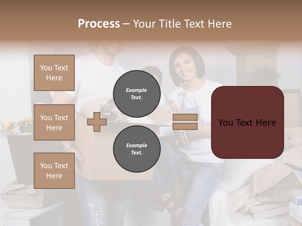 Flat Son Parents PowerPoint Template