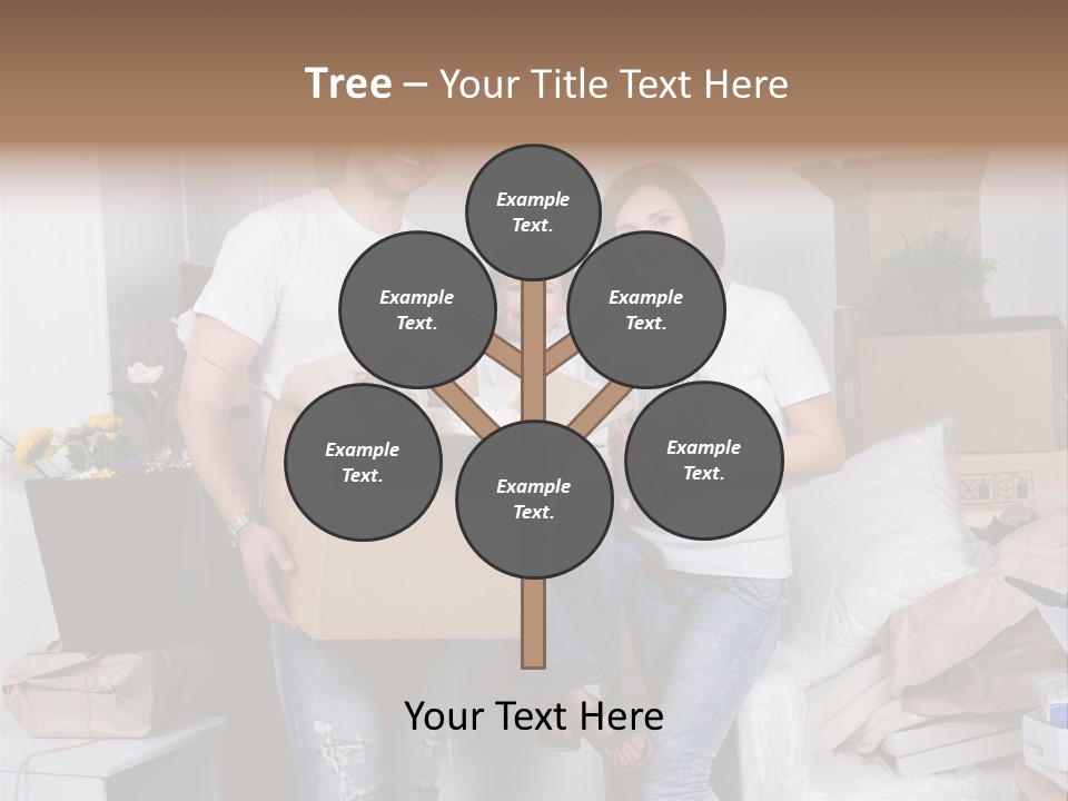 Flat Son Parents PowerPoint Template