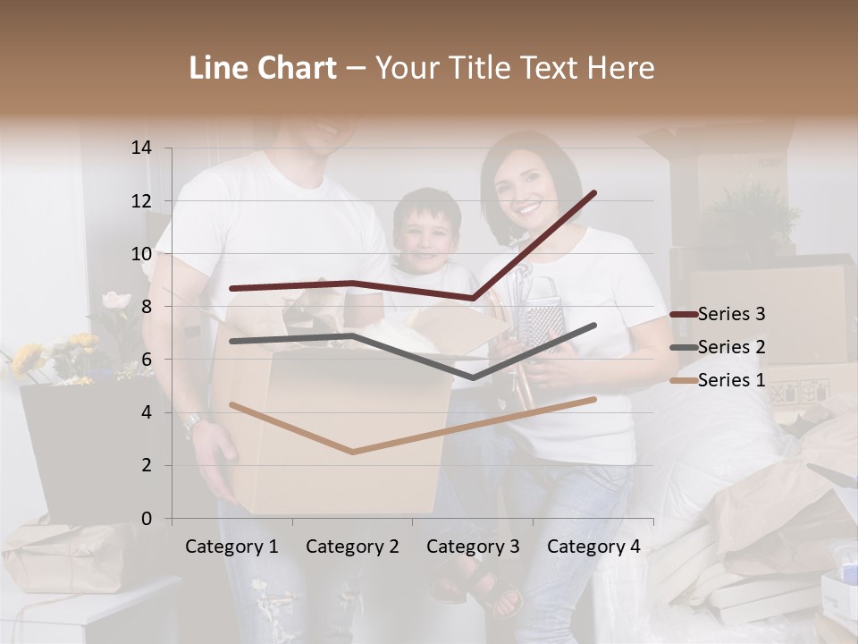 Flat Son Parents PowerPoint Template