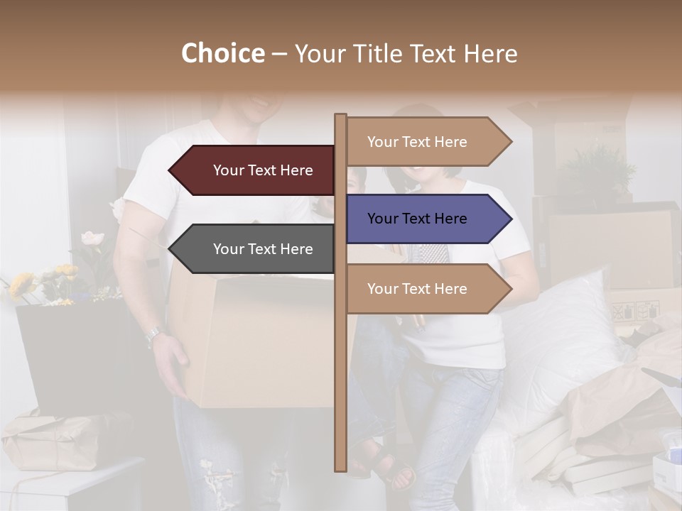 Flat Son Parents PowerPoint Template
