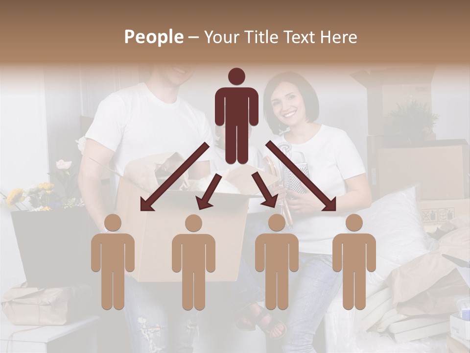 Flat Son Parents PowerPoint Template