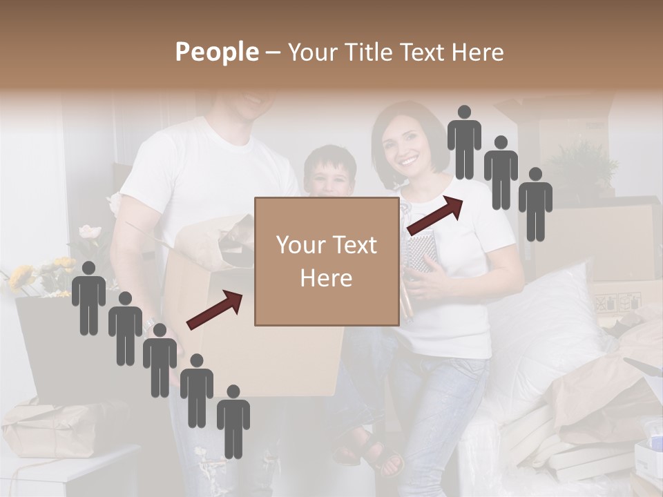Flat Son Parents PowerPoint Template