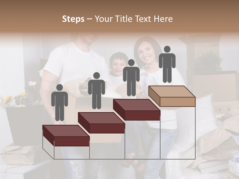 Flat Son Parents PowerPoint Template