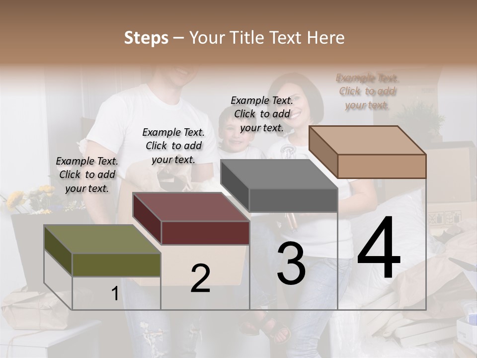 Flat Son Parents PowerPoint Template