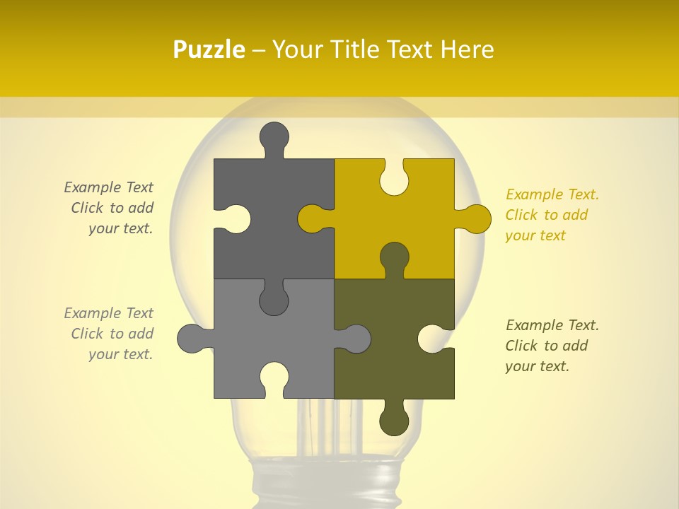 Yellow Inspiration Idea PowerPoint Template