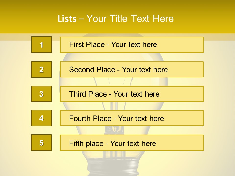 Yellow Inspiration Idea PowerPoint Template