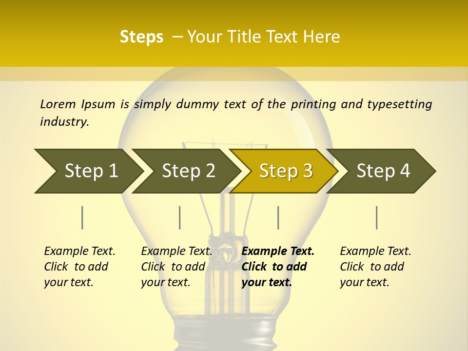 Yellow Inspiration Idea PowerPoint Template