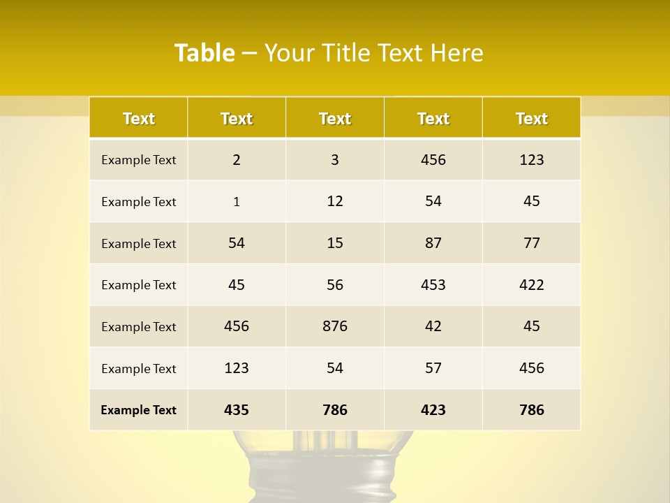 Yellow Inspiration Idea PowerPoint Template