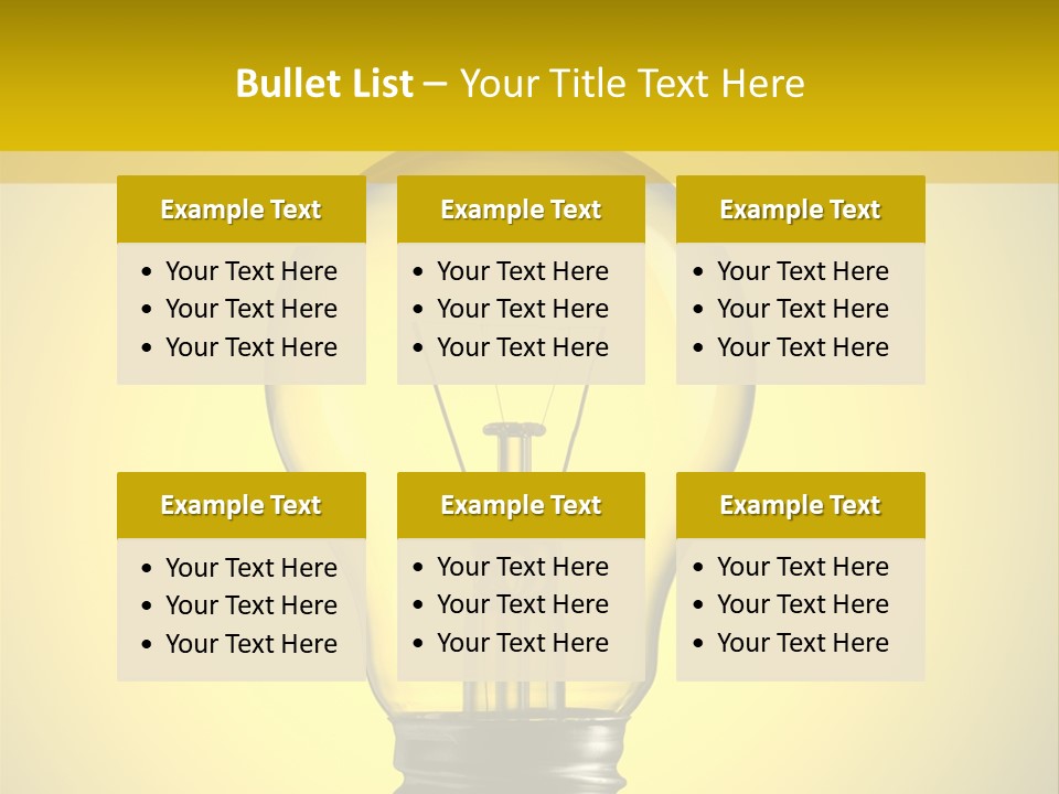 Yellow Inspiration Idea PowerPoint Template