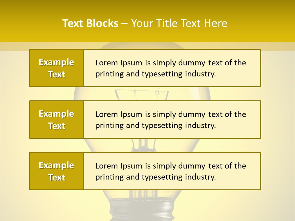 Yellow Inspiration Idea PowerPoint Template