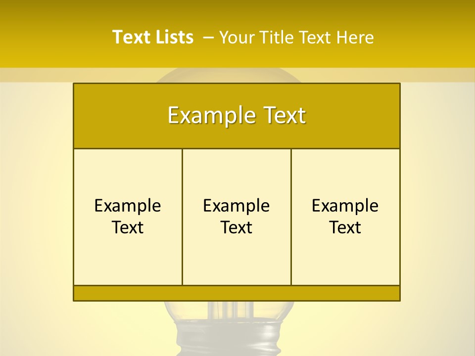 Yellow Inspiration Idea PowerPoint Template