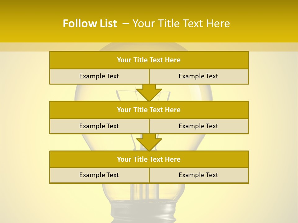 Yellow Inspiration Idea PowerPoint Template