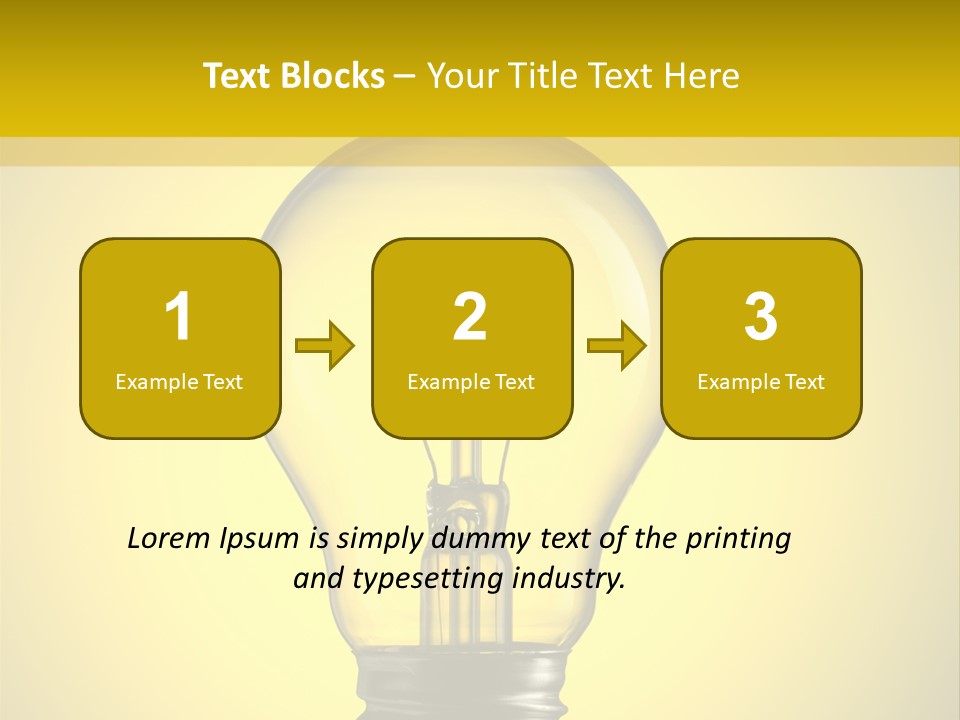 Yellow Inspiration Idea PowerPoint Template