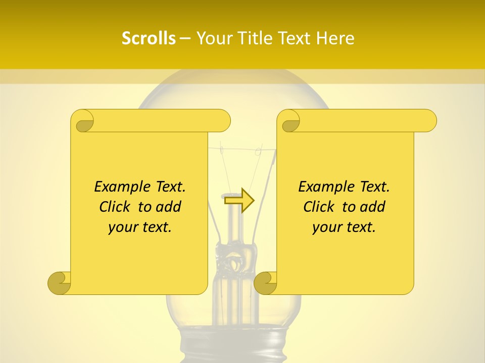 Yellow Inspiration Idea PowerPoint Template