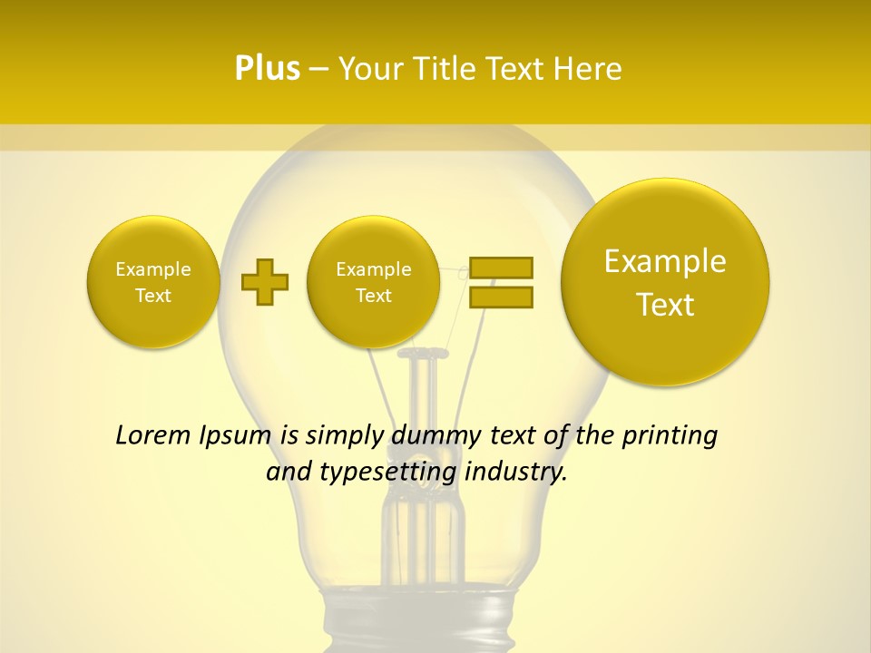Yellow Inspiration Idea PowerPoint Template