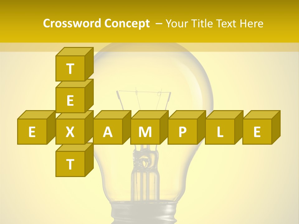 Yellow Inspiration Idea PowerPoint Template