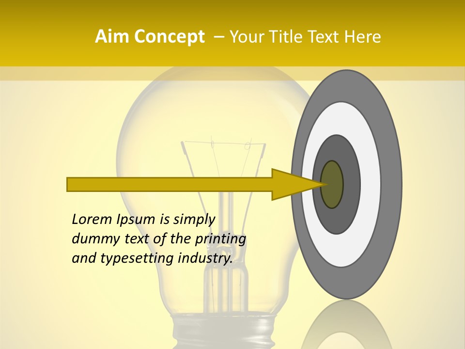 Yellow Inspiration Idea PowerPoint Template