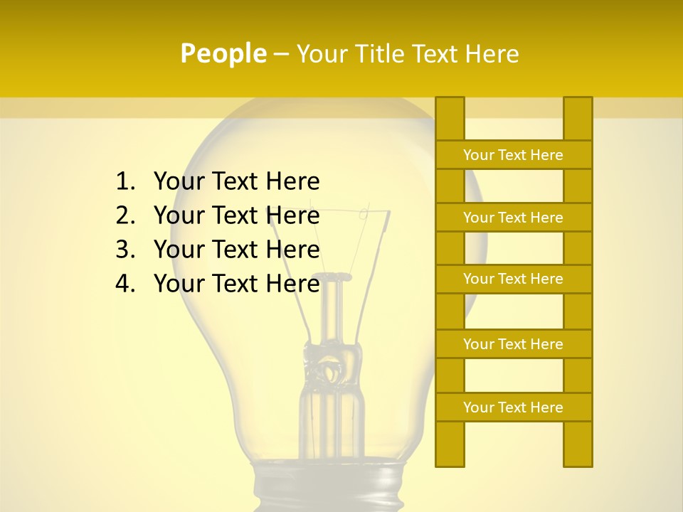 Yellow Inspiration Idea PowerPoint Template