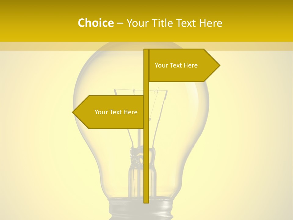 Yellow Inspiration Idea PowerPoint Template