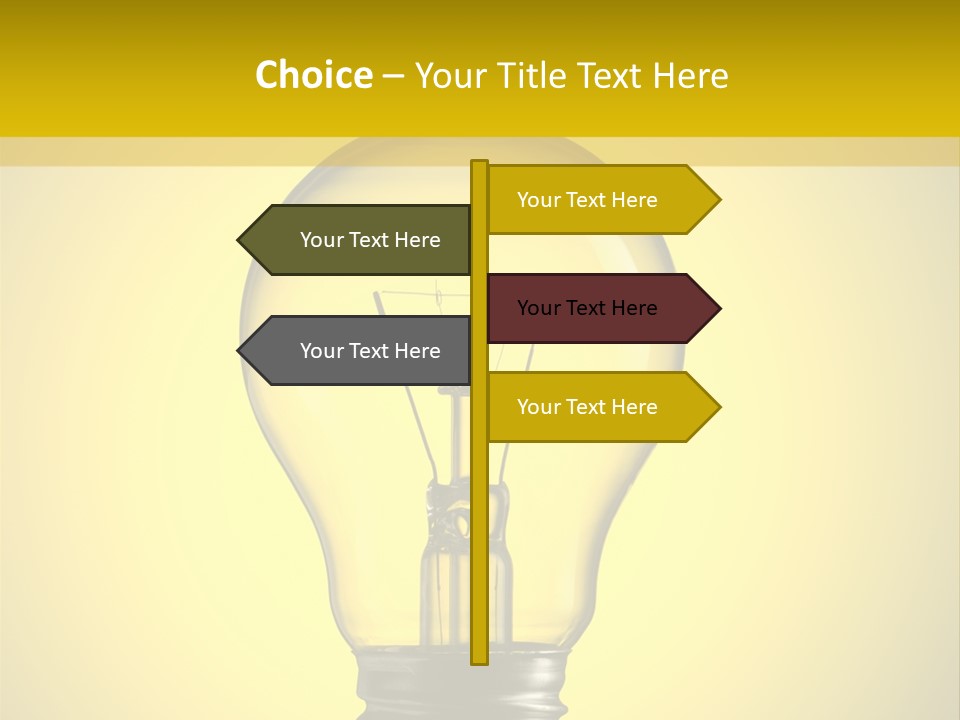 Yellow Inspiration Idea PowerPoint Template