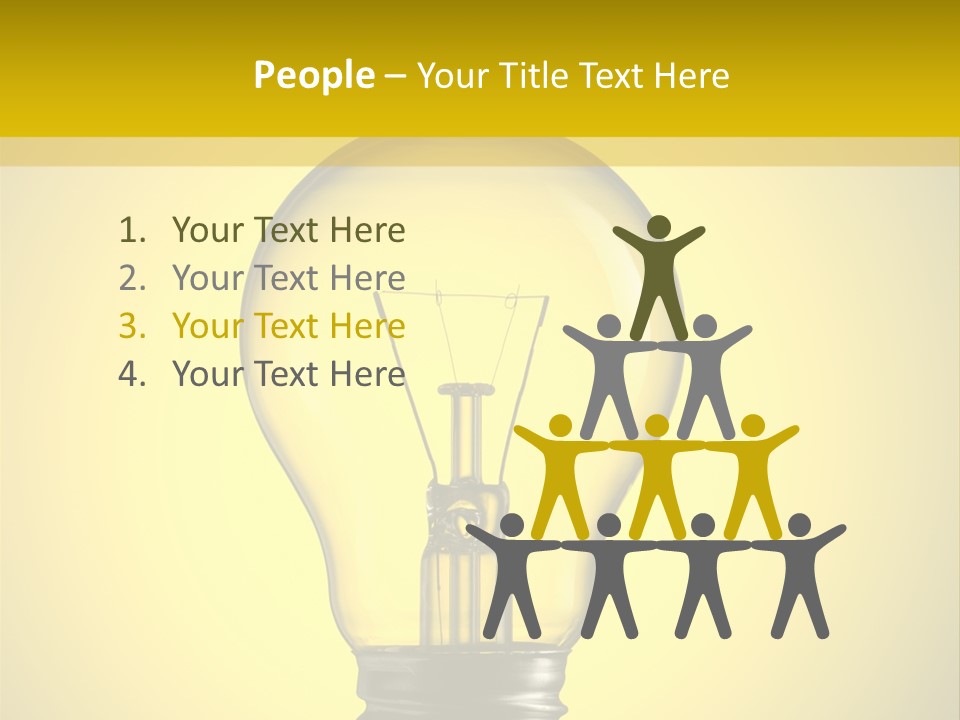 Yellow Inspiration Idea PowerPoint Template
