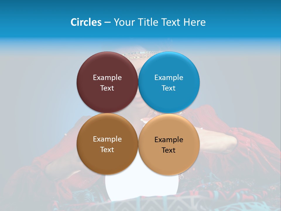 Illuminated Woman Beautiful PowerPoint Template