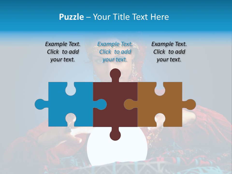 Illuminated Woman Beautiful PowerPoint Template